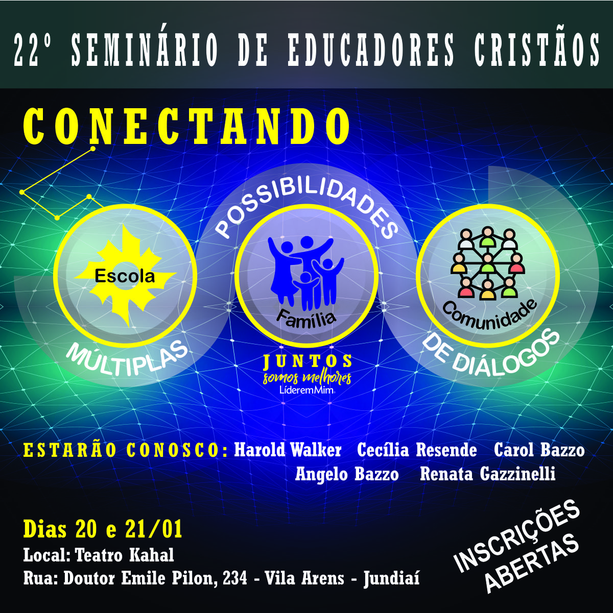 Capa de 22º SEMINÁRIO DE EDUCADORES CRISTÃOS – PARTICIPE!