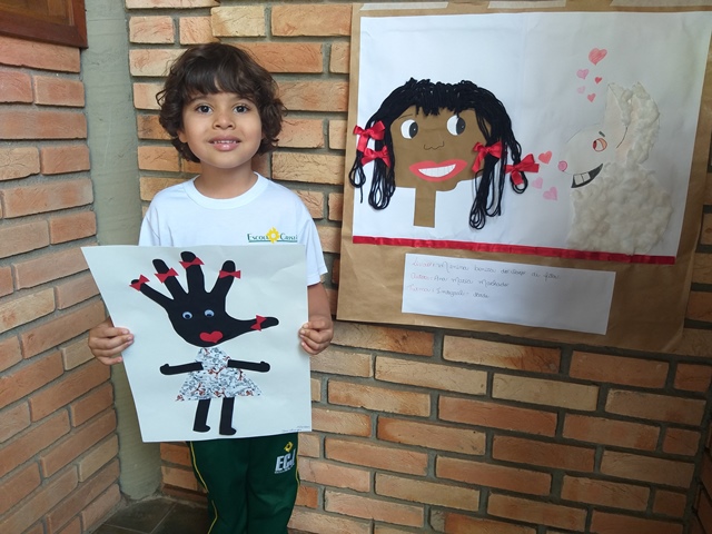 Capa de Projeto do Integral da tarde: “Menina bonita do laço de fita”