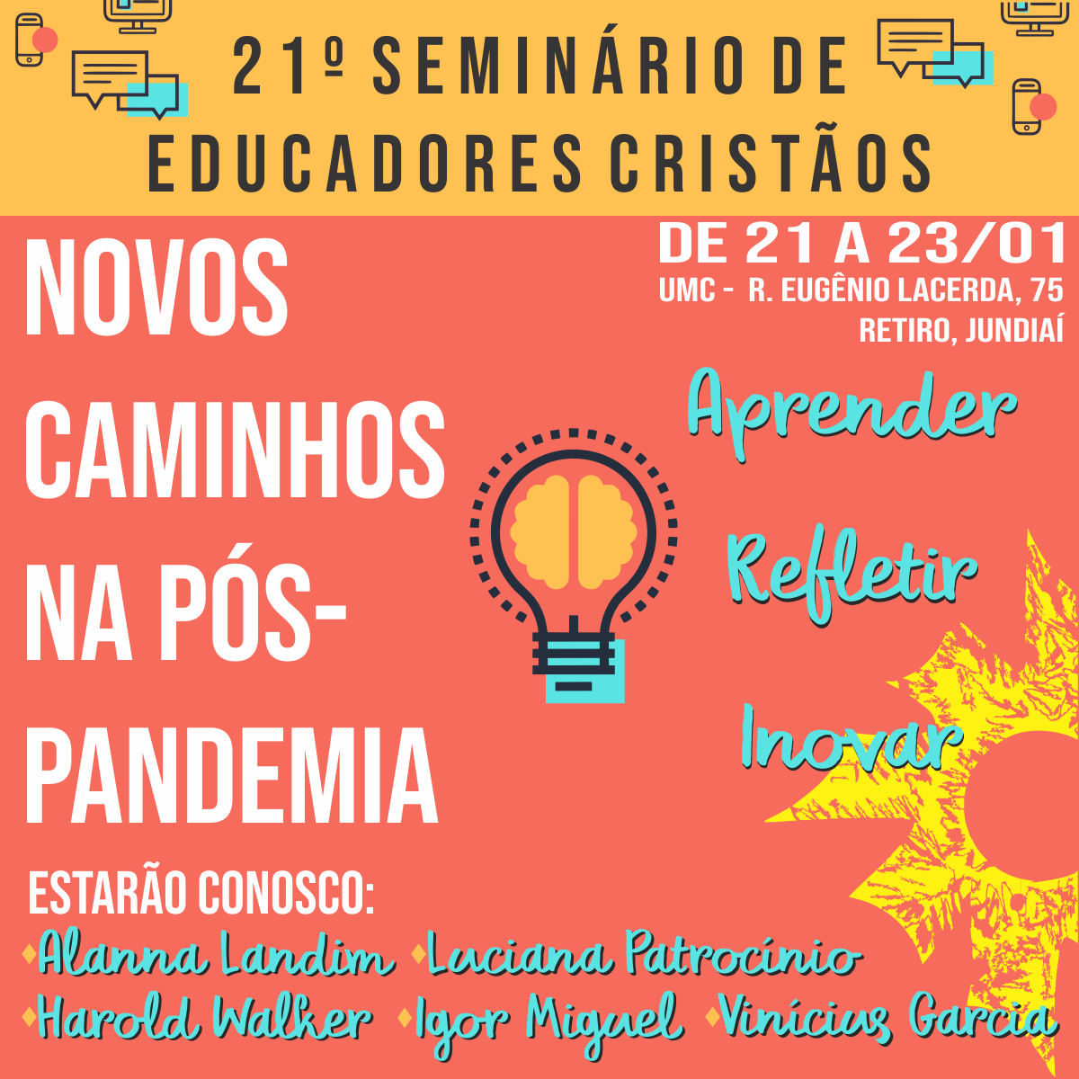 Capa de Seminário 2021 – ESCOLAS CRISTÃS