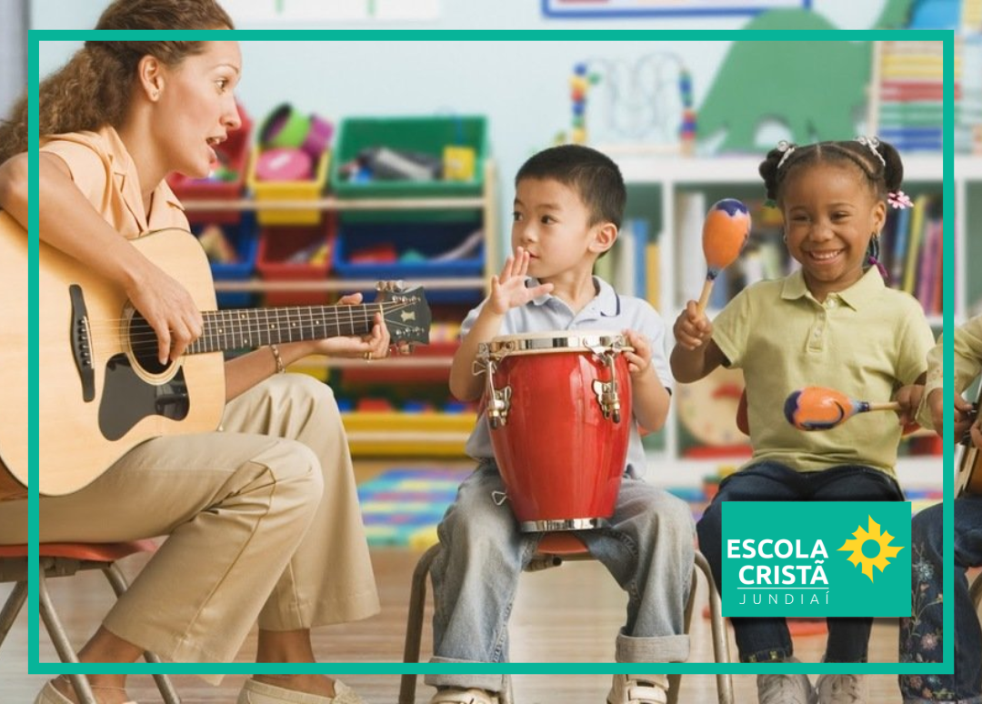 Foto sobre Música na escola: diversão e desenvolvimento caminhando lado a lado