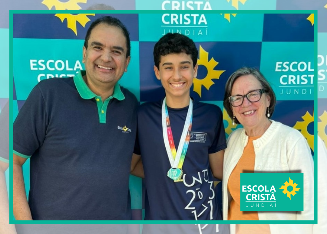 Foto sobre Estudante da Escola Cristã Jundiaí conquista ouro e prata na OBMEP e leva orgulho para a região.